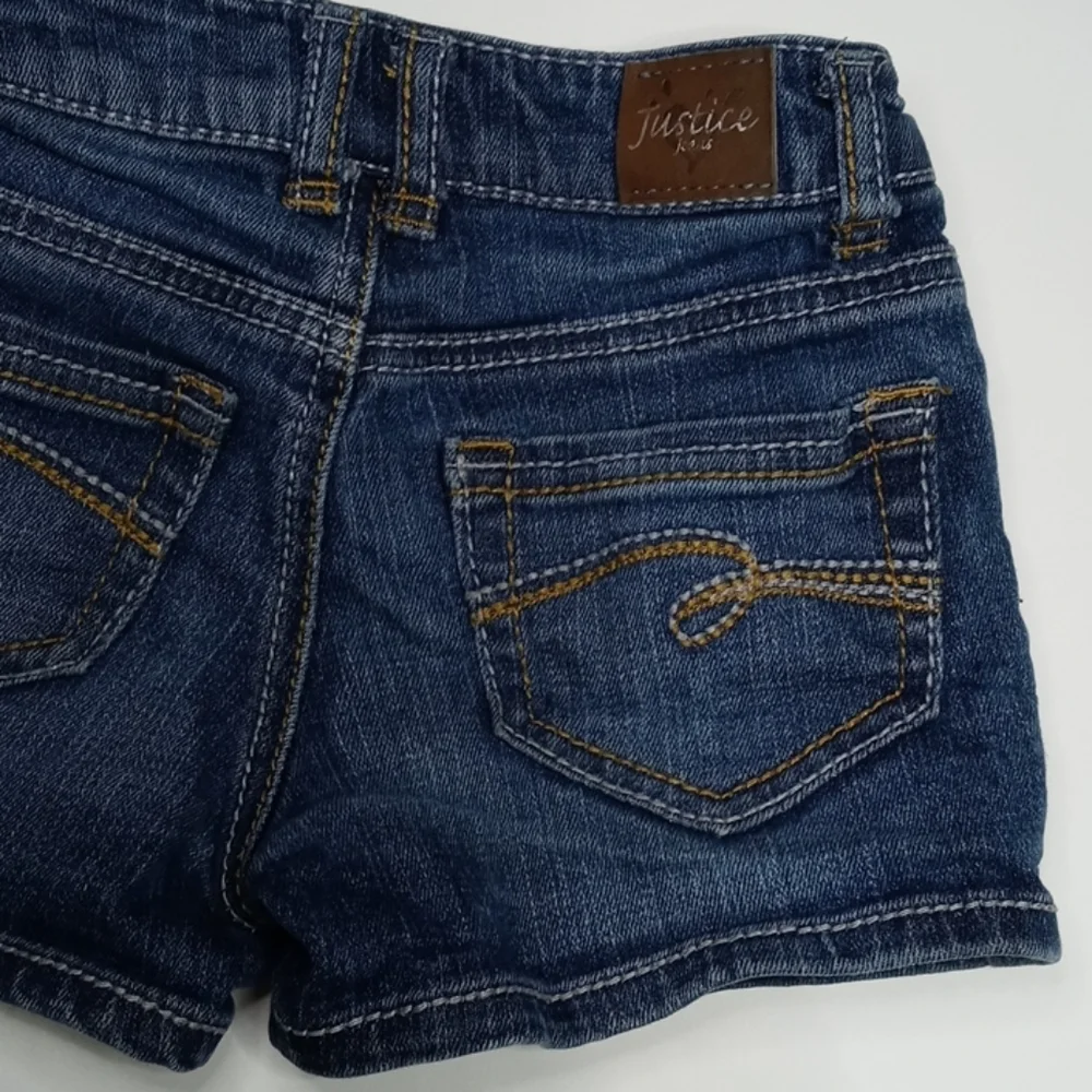 Justice Girl Denim Shorts Sz 7S